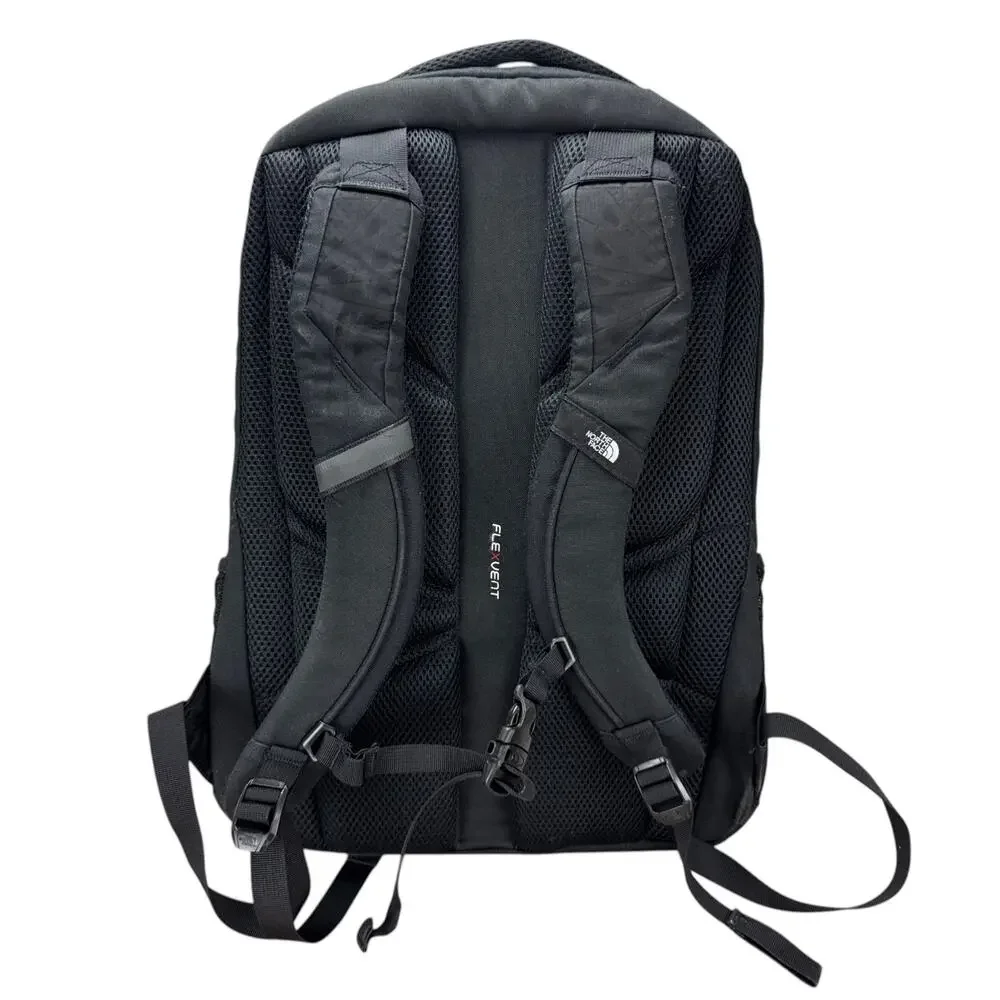 The North Face Jester Backpack Black Light Blue FlexVent Laptop Travel Bag 27L